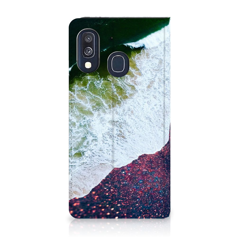 Samsung Galaxy A40 Stand Case Sea in Space