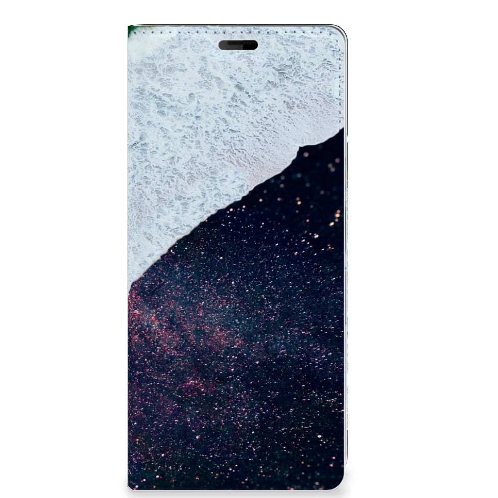 Sony Xperia 10 Plus Stand Case Sea in Space