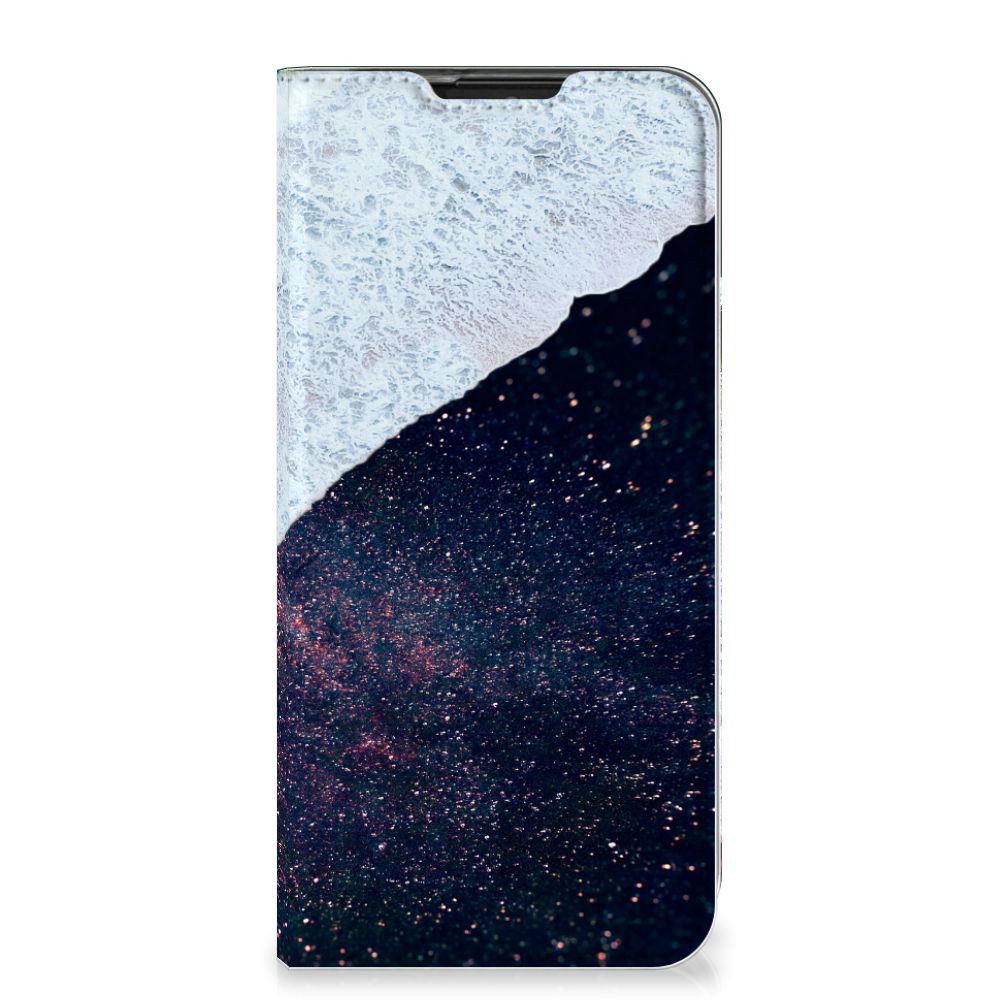 Motorola One Zoom Stand Case Sea in Space