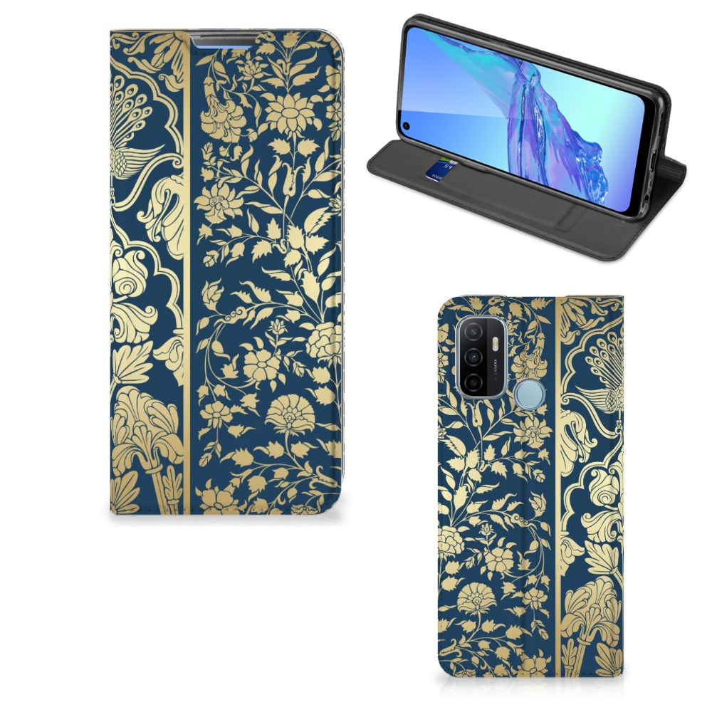 OPPO A53 | A53s Smart Cover Beige Flowers