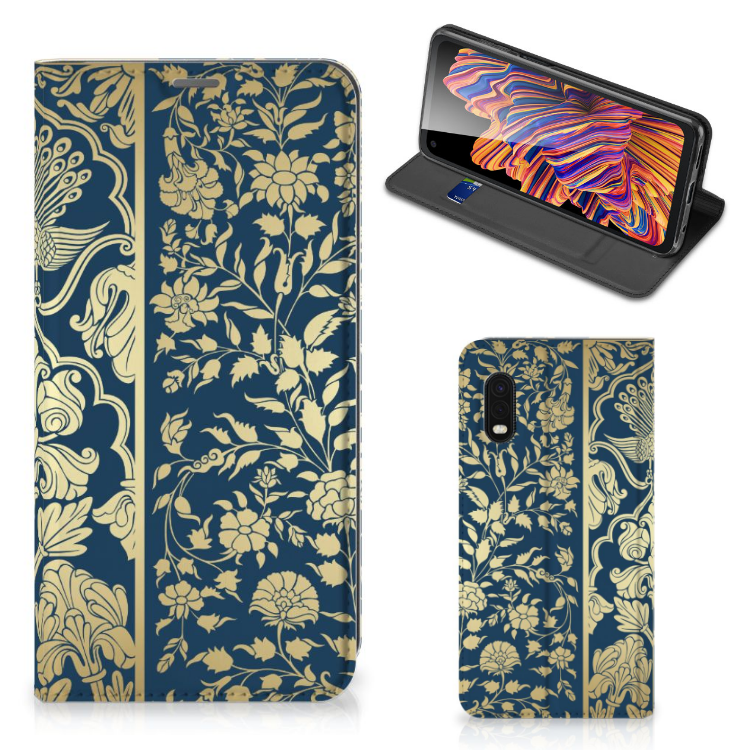 Samsung Xcover Pro Smart Cover Beige Flowers