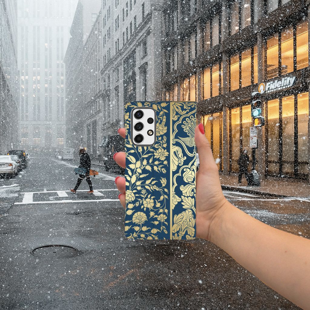 Samsung Galaxy A53 Smart Cover Beige Flowers