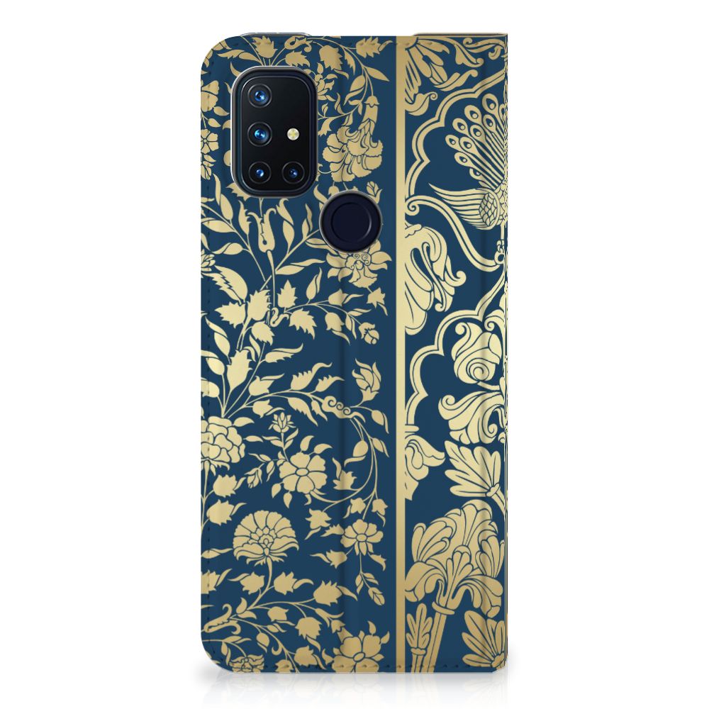 OnePlus Nord N10 5G Smart Cover Beige Flowers