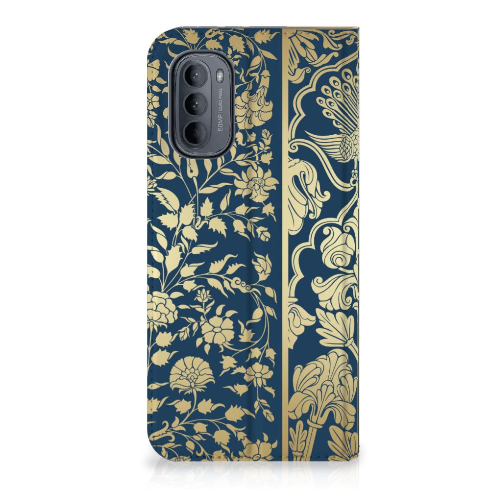 Motorola Moto G31 | G41 Smart Cover Beige Flowers