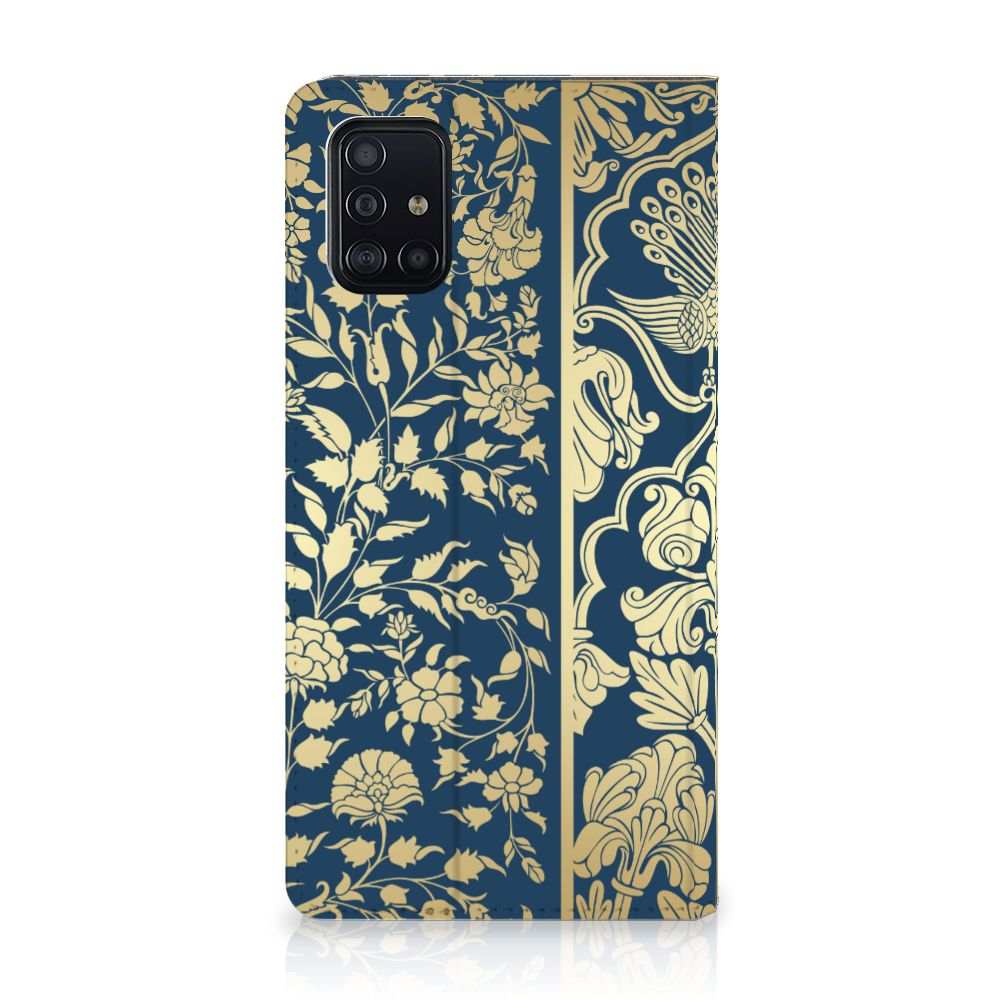 Samsung Galaxy A51 Smart Cover Beige Flowers