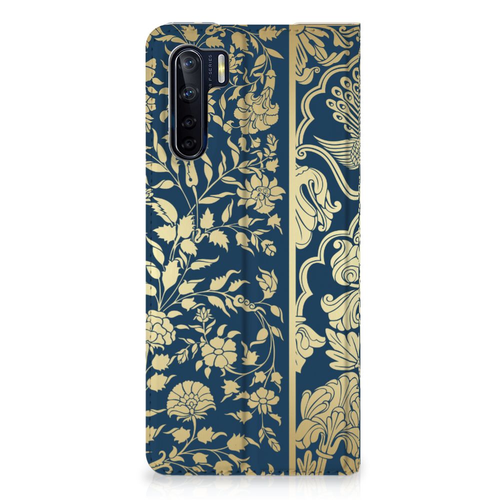 OPPO Reno3 | A91 Smart Cover Beige Flowers