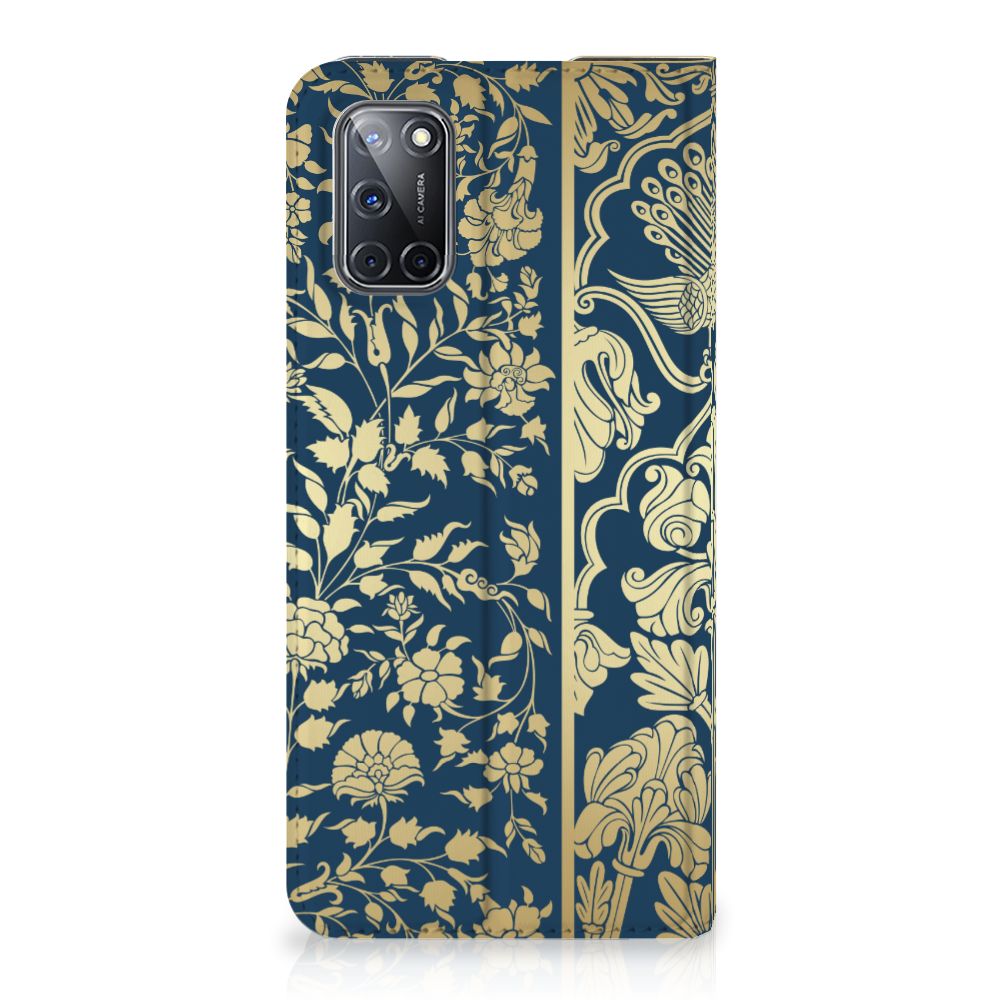 OPPO A52 | A72 Smart Cover Beige Flowers