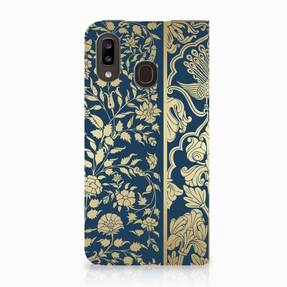 Samsung Galaxy A30 Smart Cover Beige Flowers