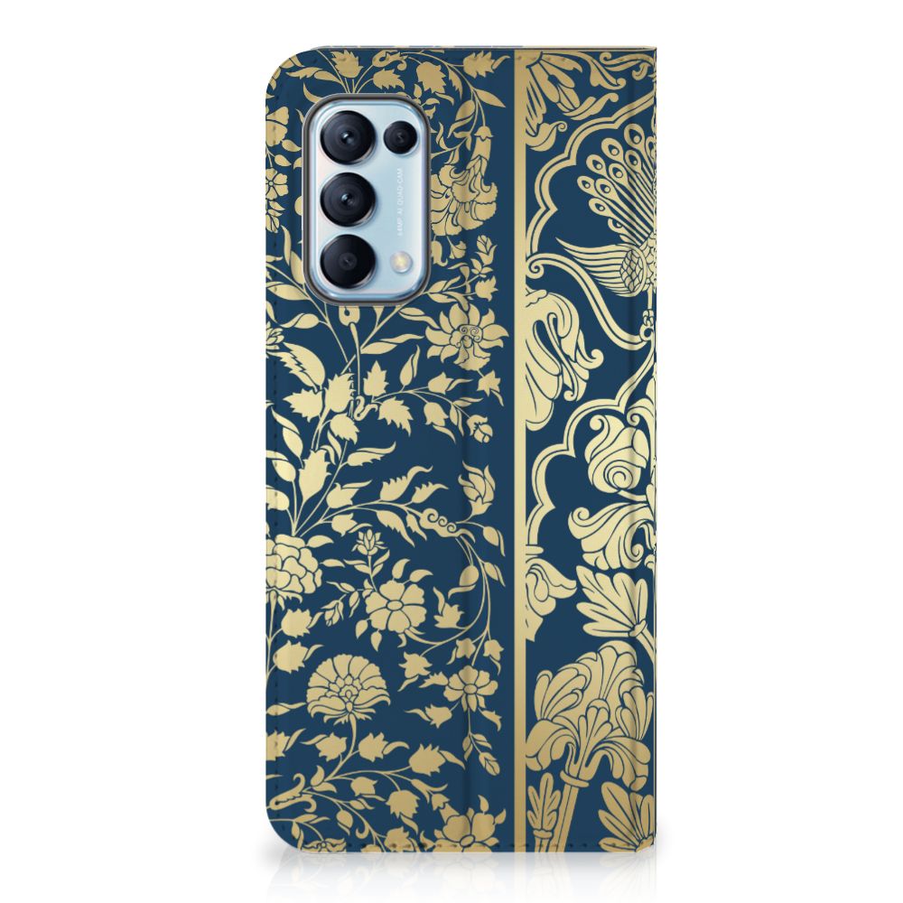 OPPO Find X3 Lite Smart Cover Beige Flowers