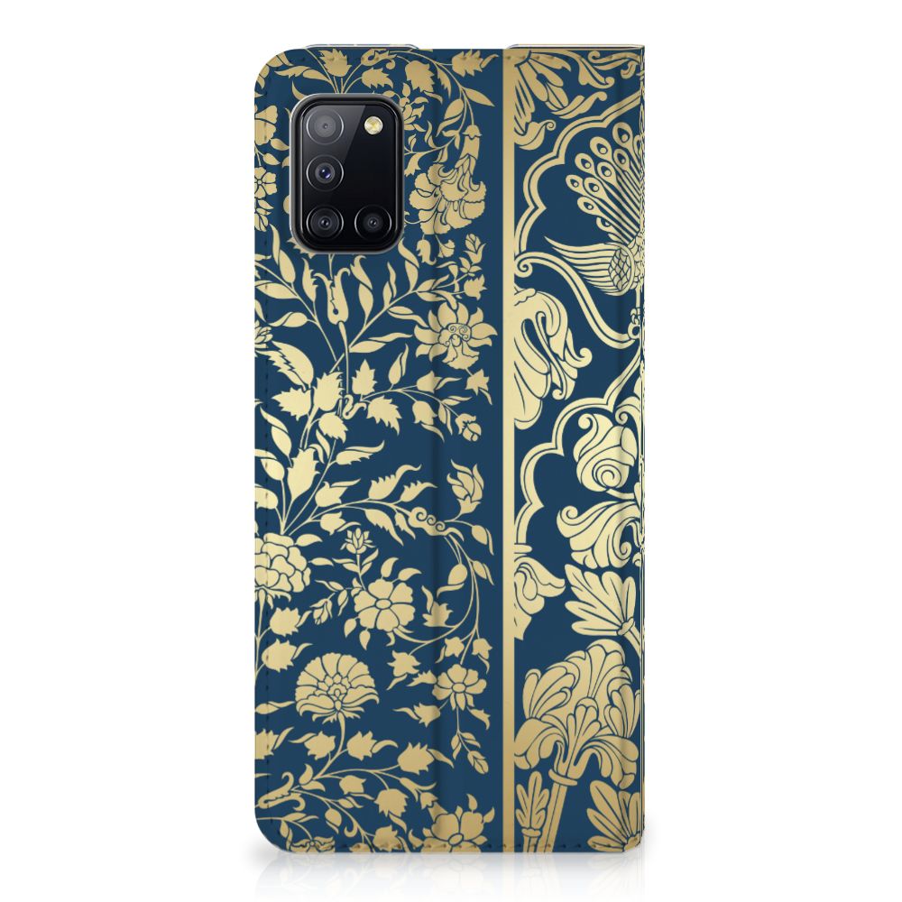 Samsung Galaxy A31 Smart Cover Beige Flowers