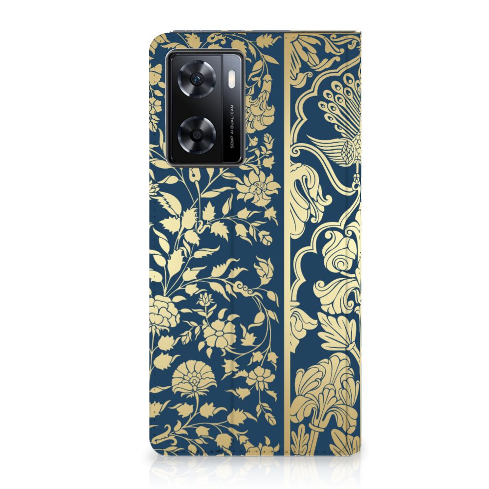 OPPO A57 | A57s | A77 4G Smart Cover Beige Flowers