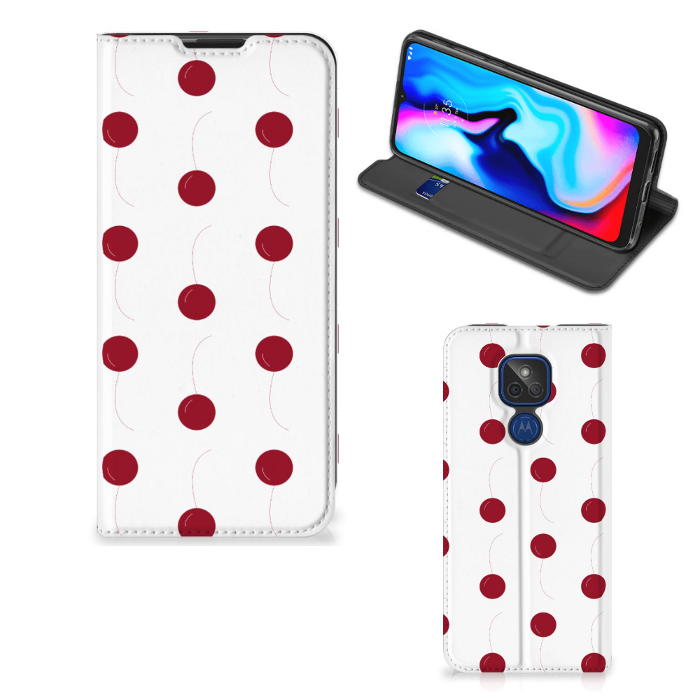 Motorola Moto G9 Play Flip Style Cover Cherries