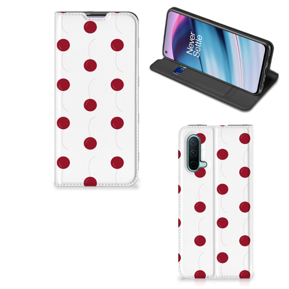 OnePlus Nord CE 5G Flip Style Cover Cherries