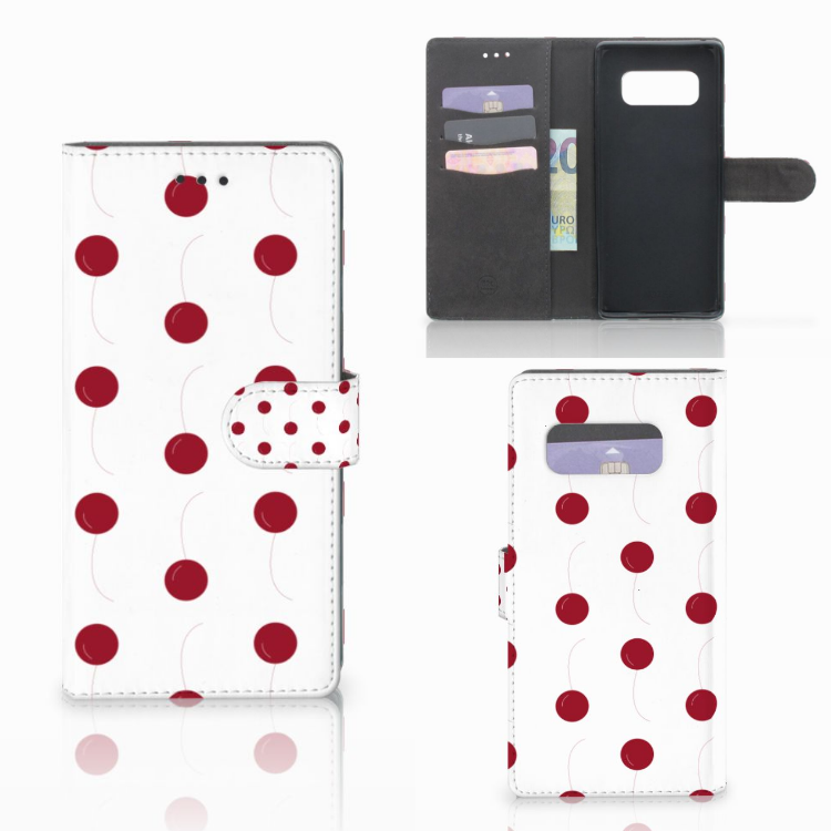 Samsung Galaxy Note 8 Book Cover Cherries