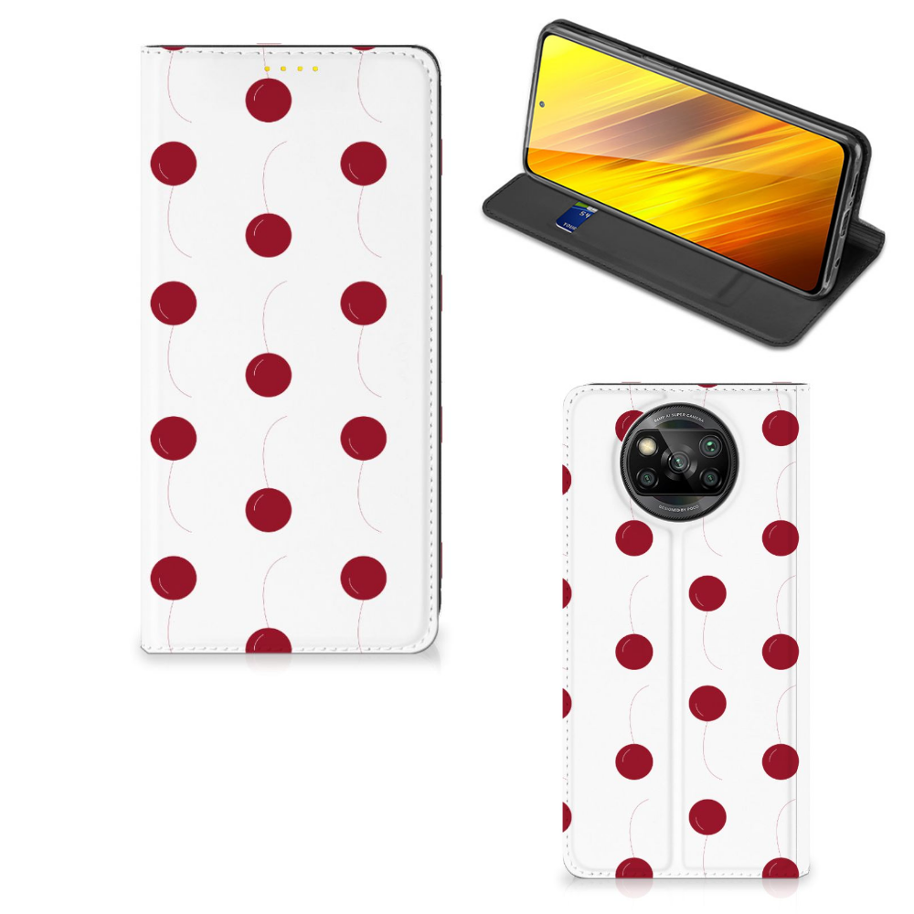 Xiaomi Poco X3 Pro | Poco X3 Flip Style Cover Cherries
