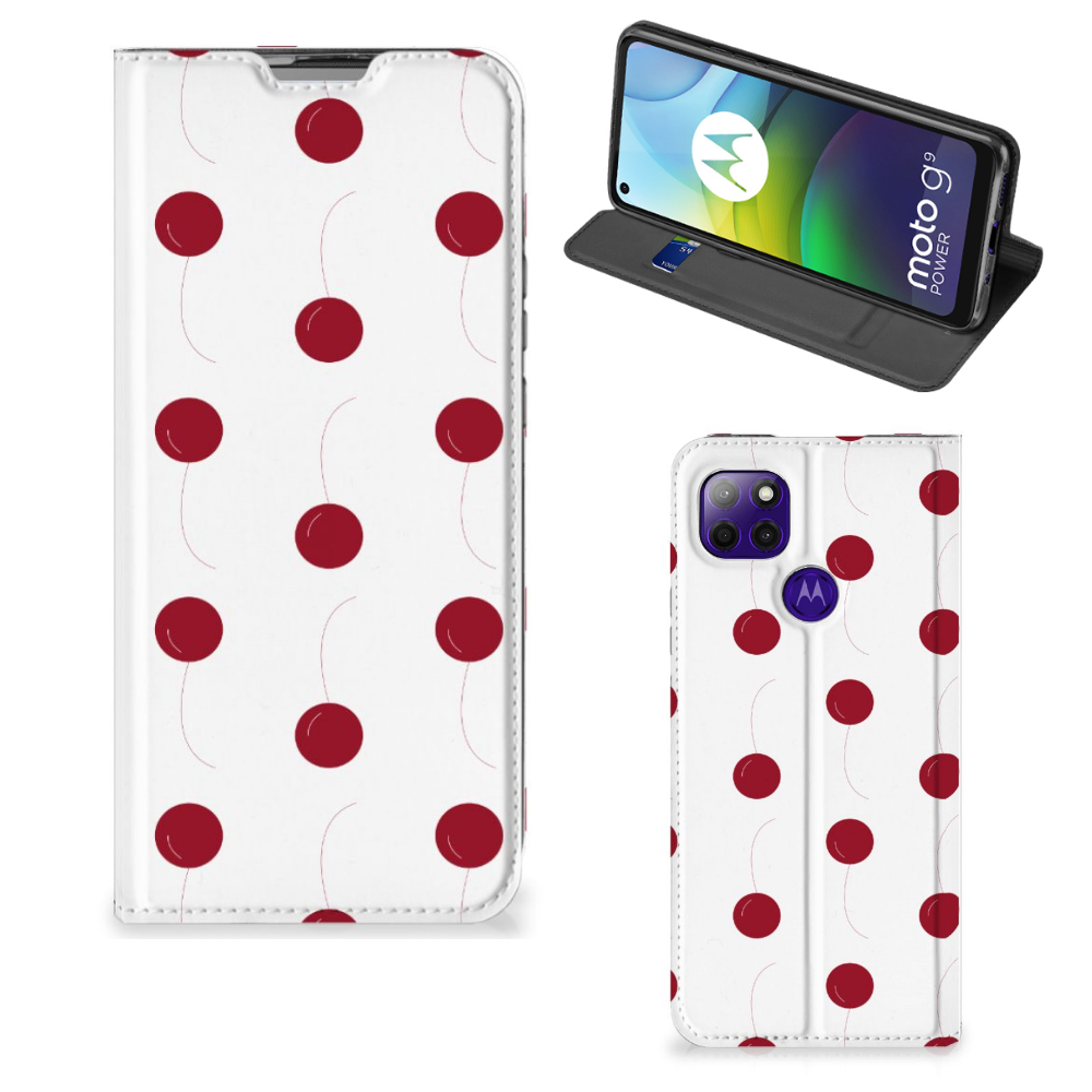 Motorola Moto G9 Power Flip Style Cover Cherries