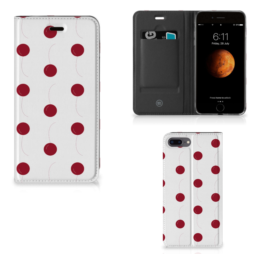 Apple iPhone 7 Plus | 8 Plus Flip Style Cover Cherries