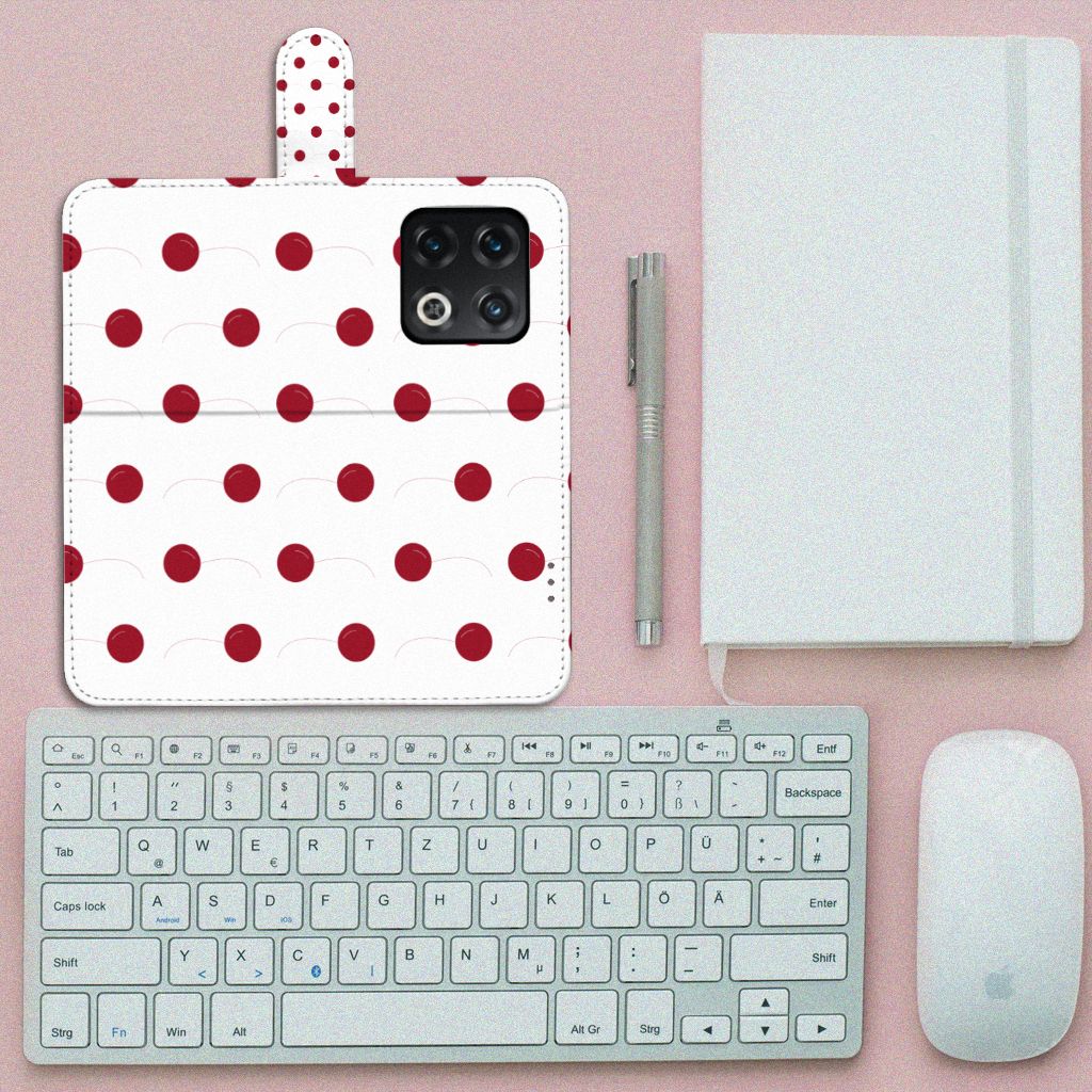 OnePlus 10 Pro Book Cover Cherries