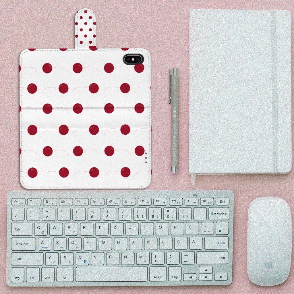 Apple iPhone Xs Max Book Cover Cherries
