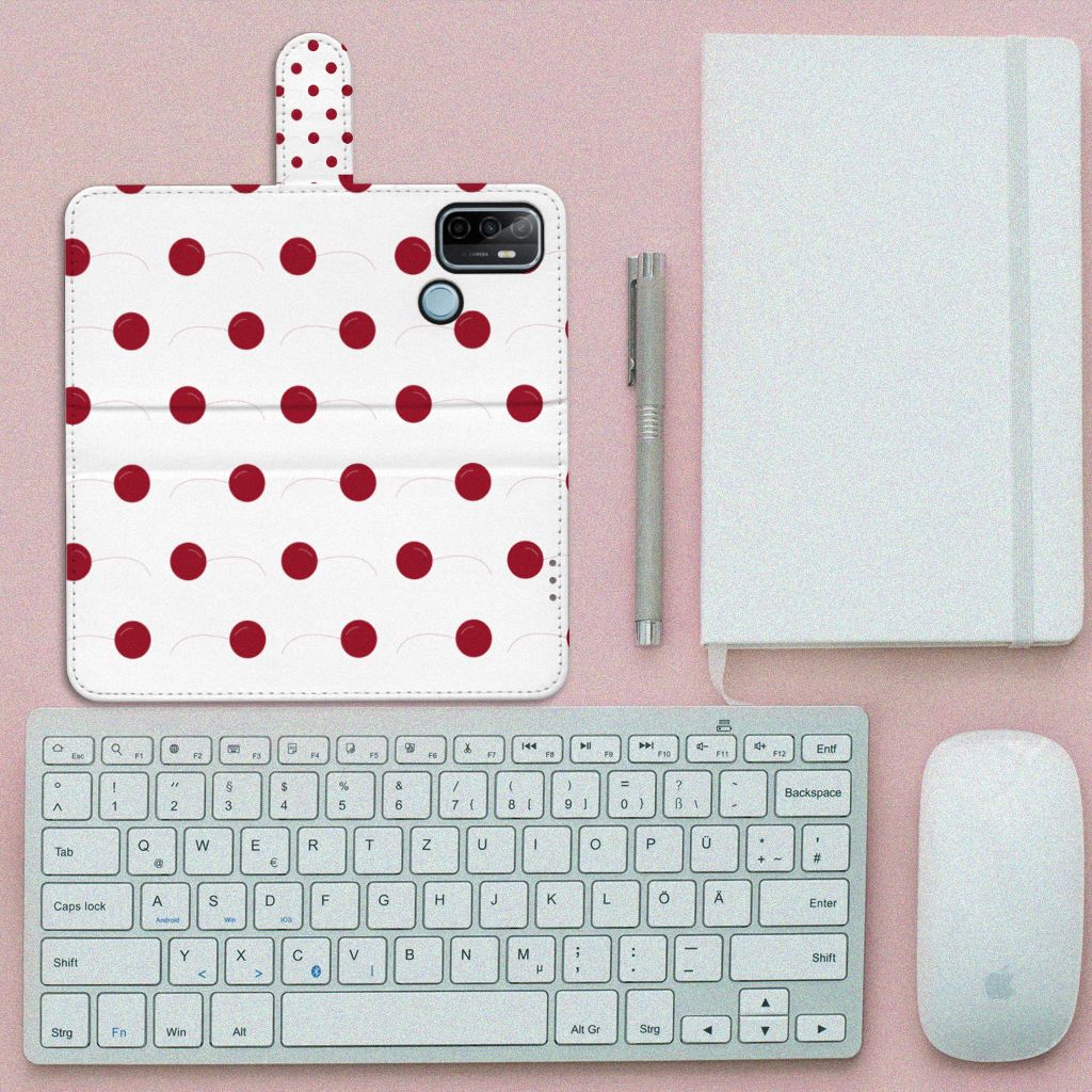 OPPO A53 | OPPO A53s Book Cover Cherries
