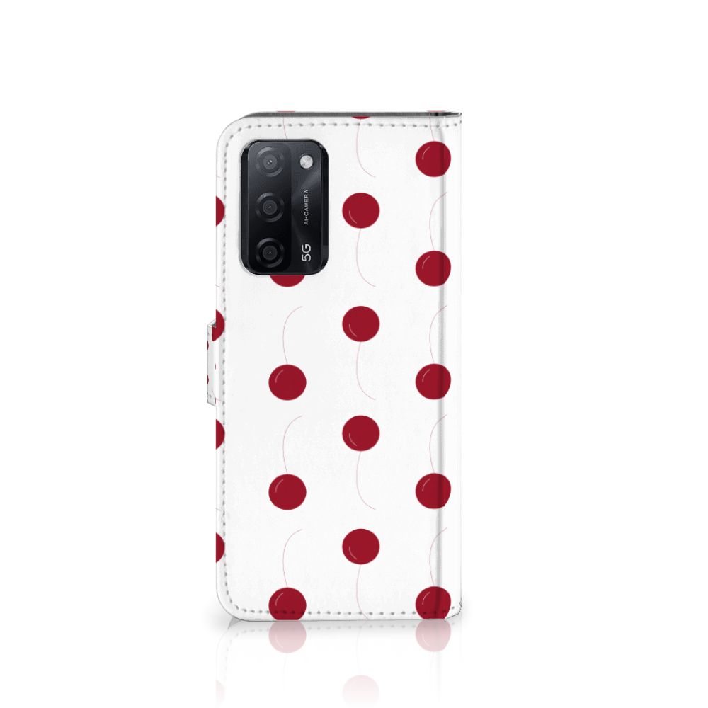 OPPO A16/A16s/A54s Book Cover Cherries