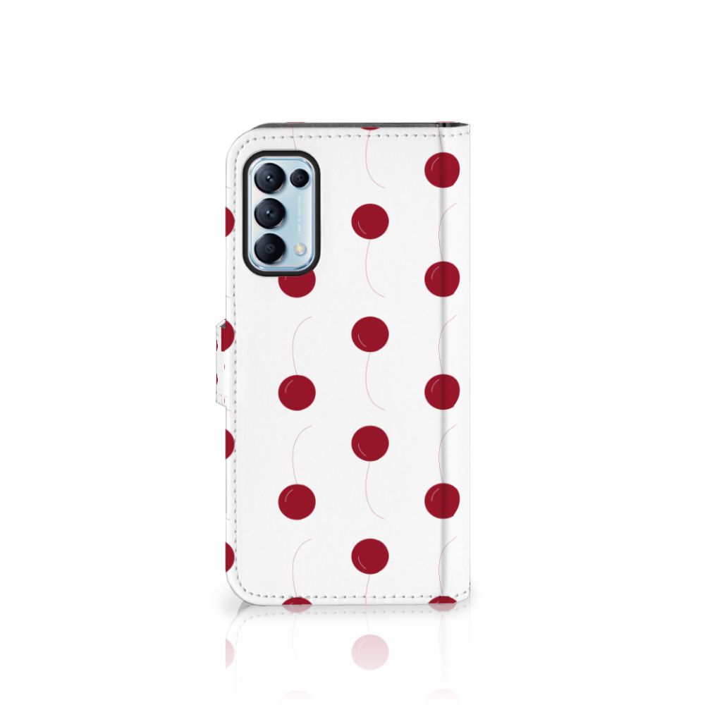 OPPO Find X3 Lite Book Cover Cherries