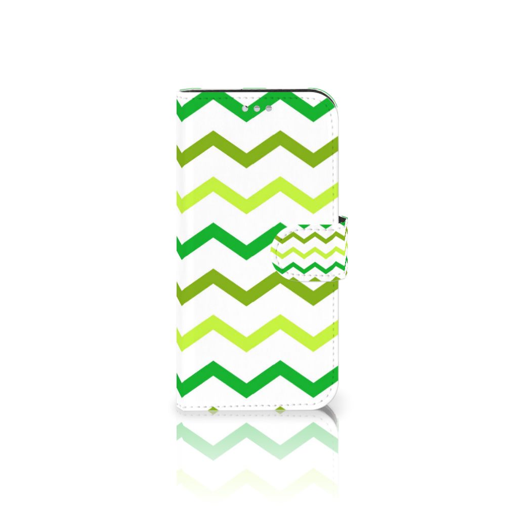 Samsung Galaxy S7 Telefoon Hoesje Zigzag Groen