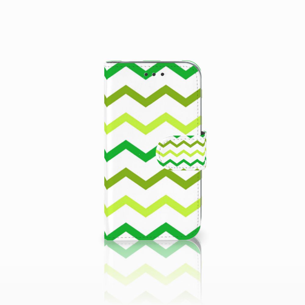 Samsung Galaxy Core Prime Telefoon Hoesje Zigzag Groen