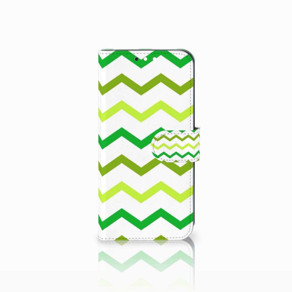 Huawei Mate 10 Lite Telefoon Hoesje Zigzag Groen