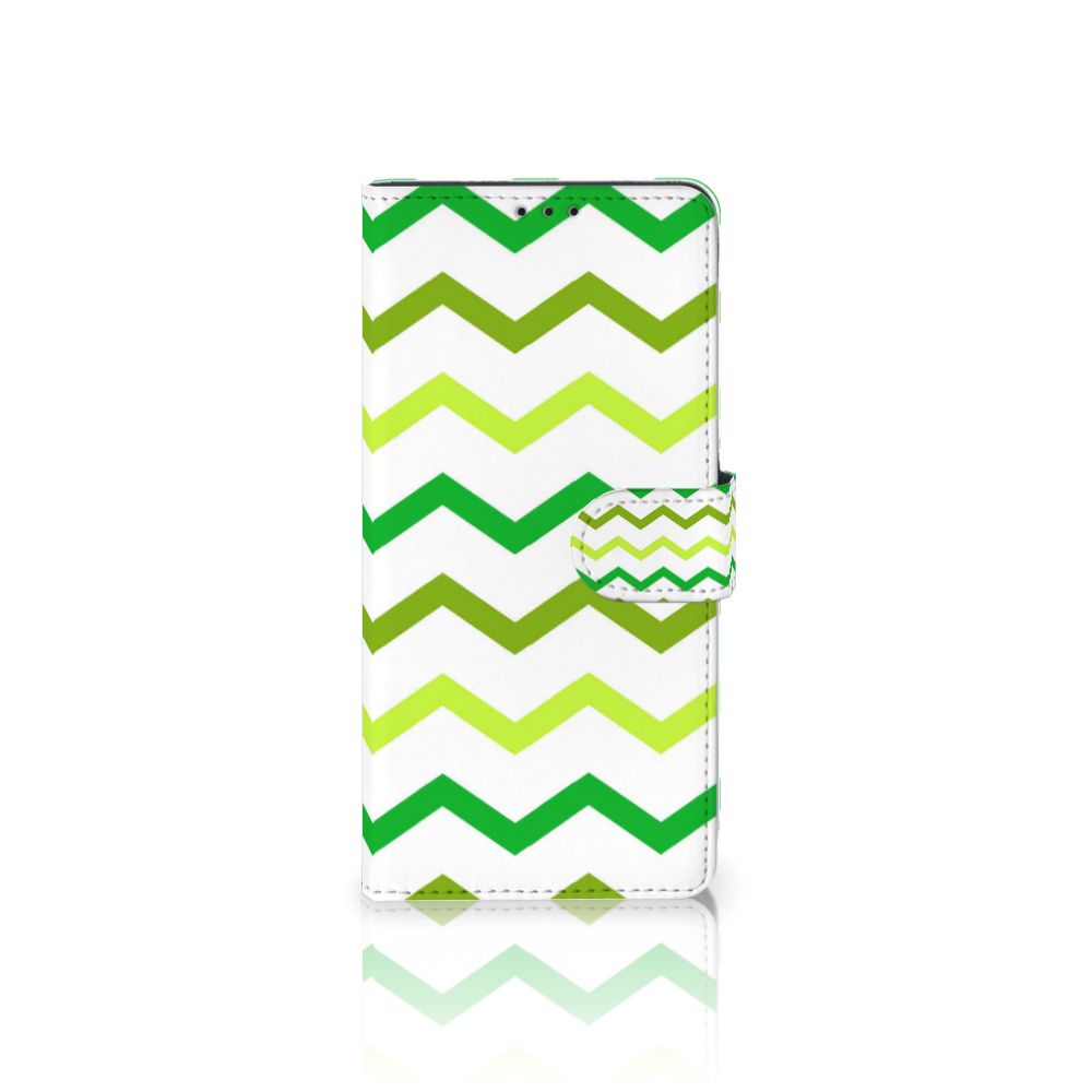 OnePlus 9 Pro Telefoon Hoesje Zigzag Groen