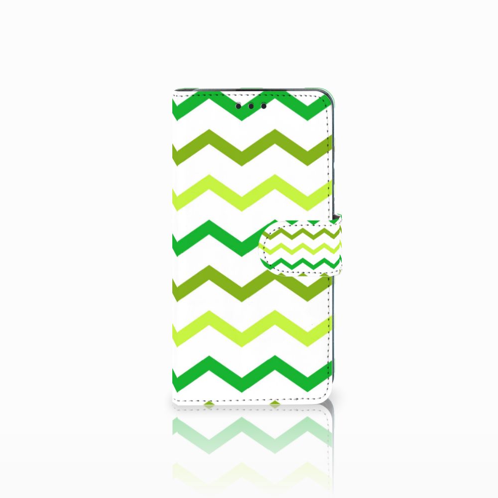 Huawei P30 Telefoon Hoesje Zigzag Groen