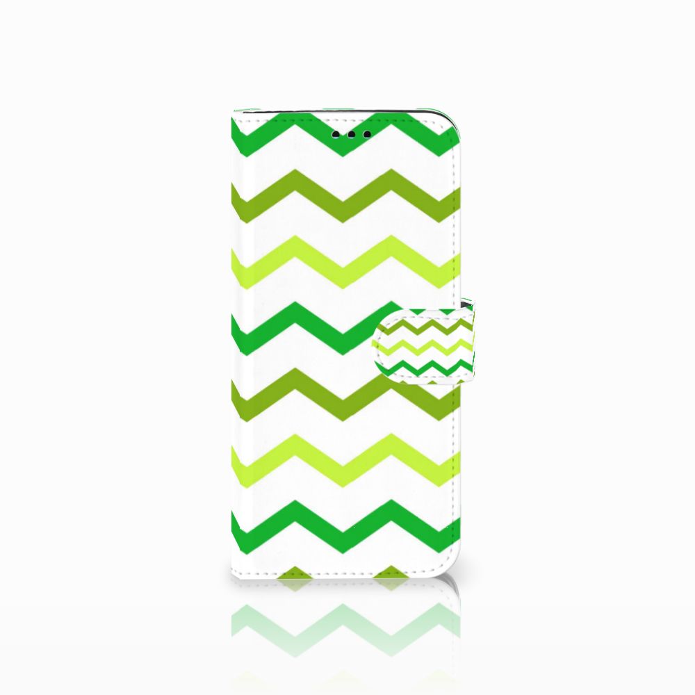 Samsung Galaxy S9 Plus Telefoon Hoesje Zigzag Groen