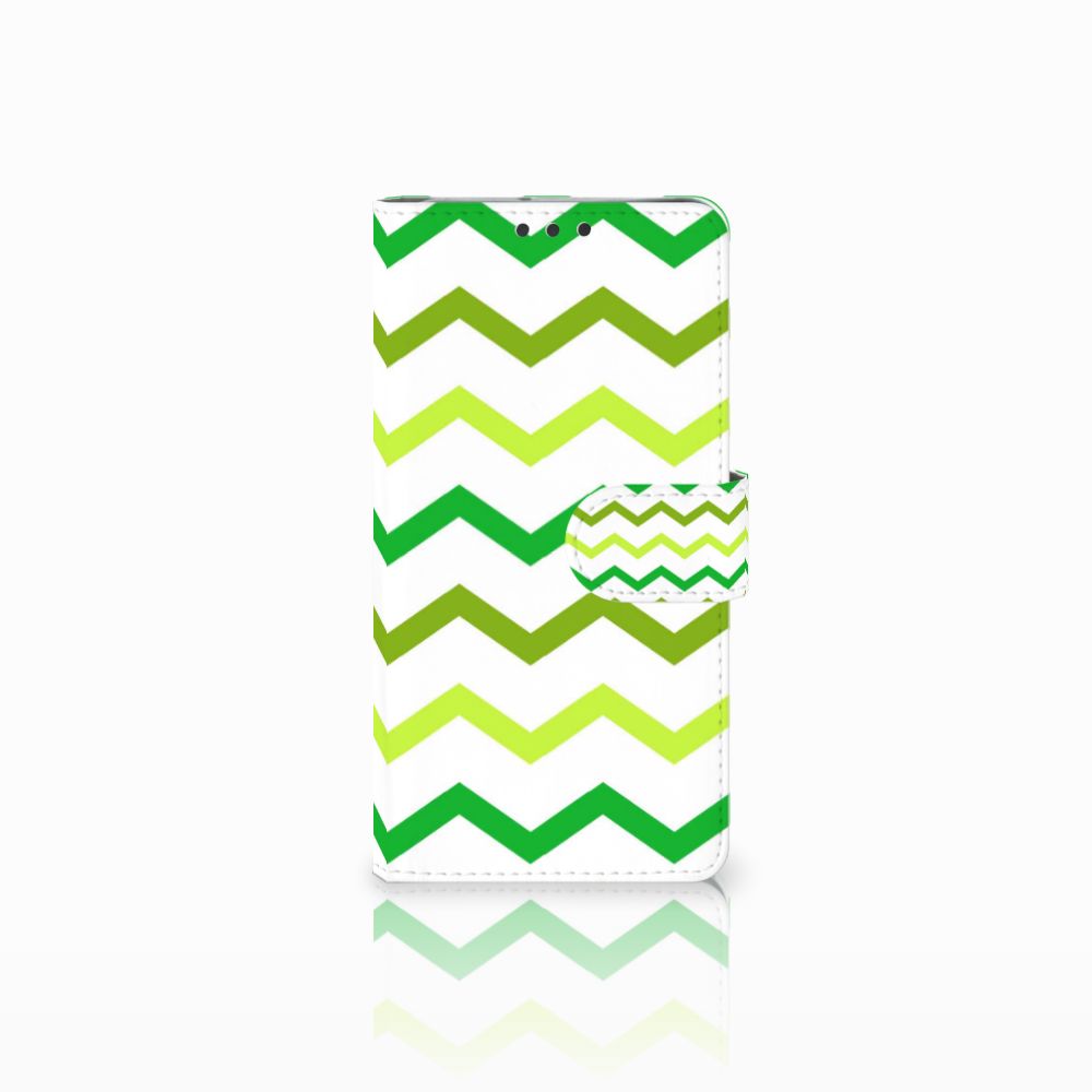 LG V30 Telefoon Hoesje Zigzag Groen