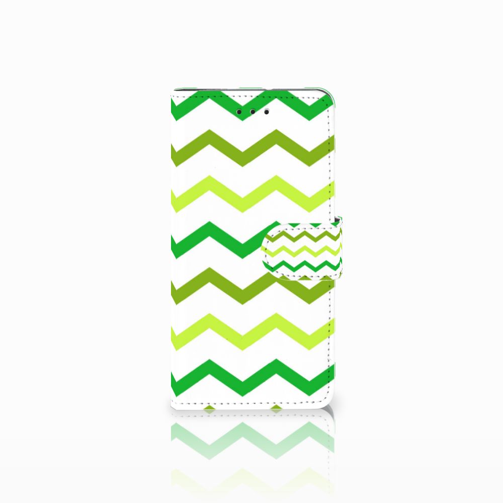 Motorola Moto G7 Play Telefoon Hoesje Zigzag Groen