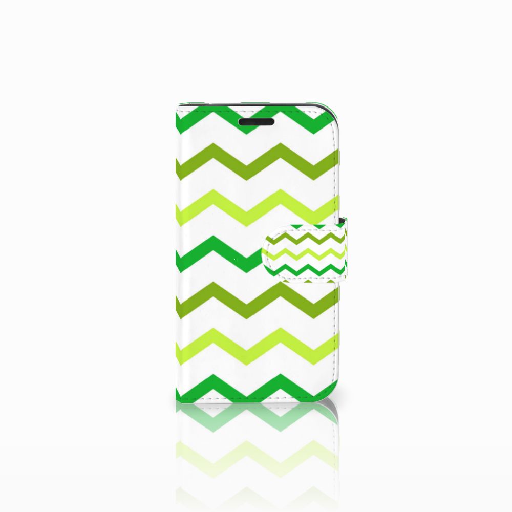 LG K4 Telefoon Hoesje Zigzag Groen