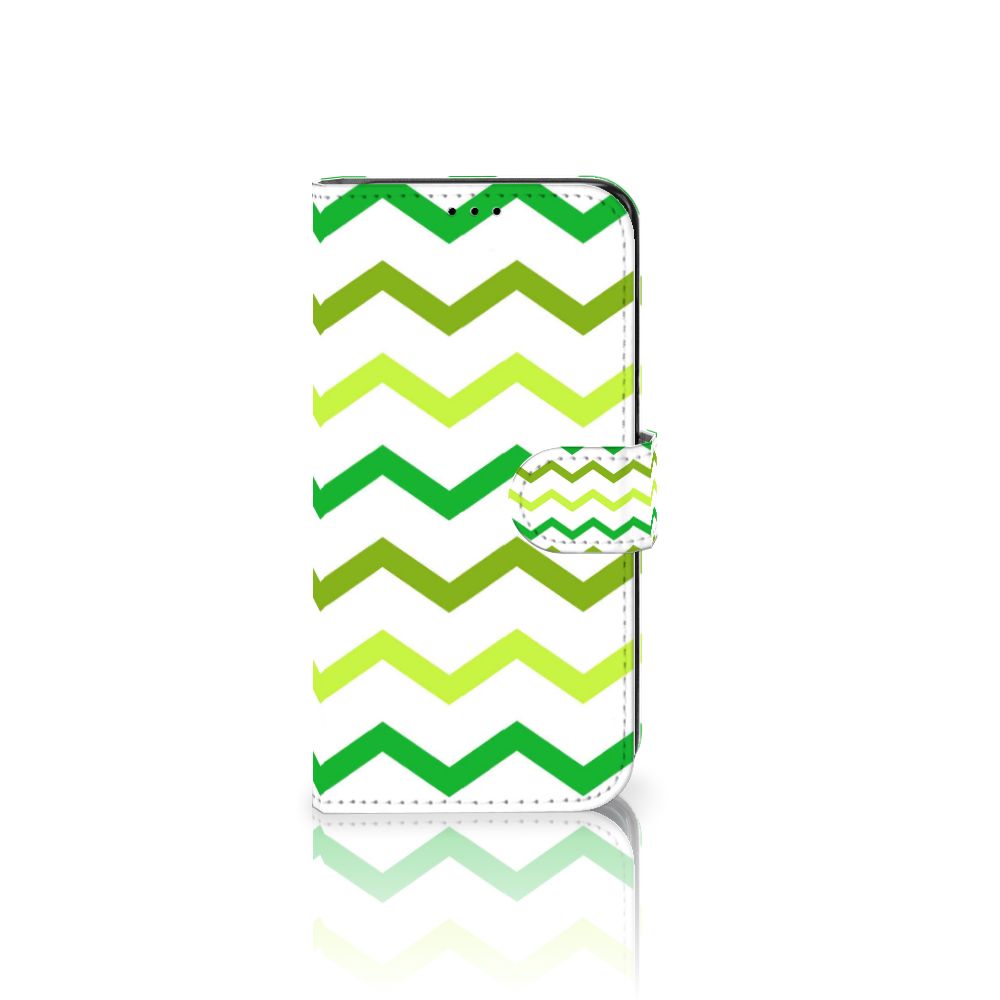Samsung Galaxy S7 Edge Telefoon Hoesje Zigzag Groen