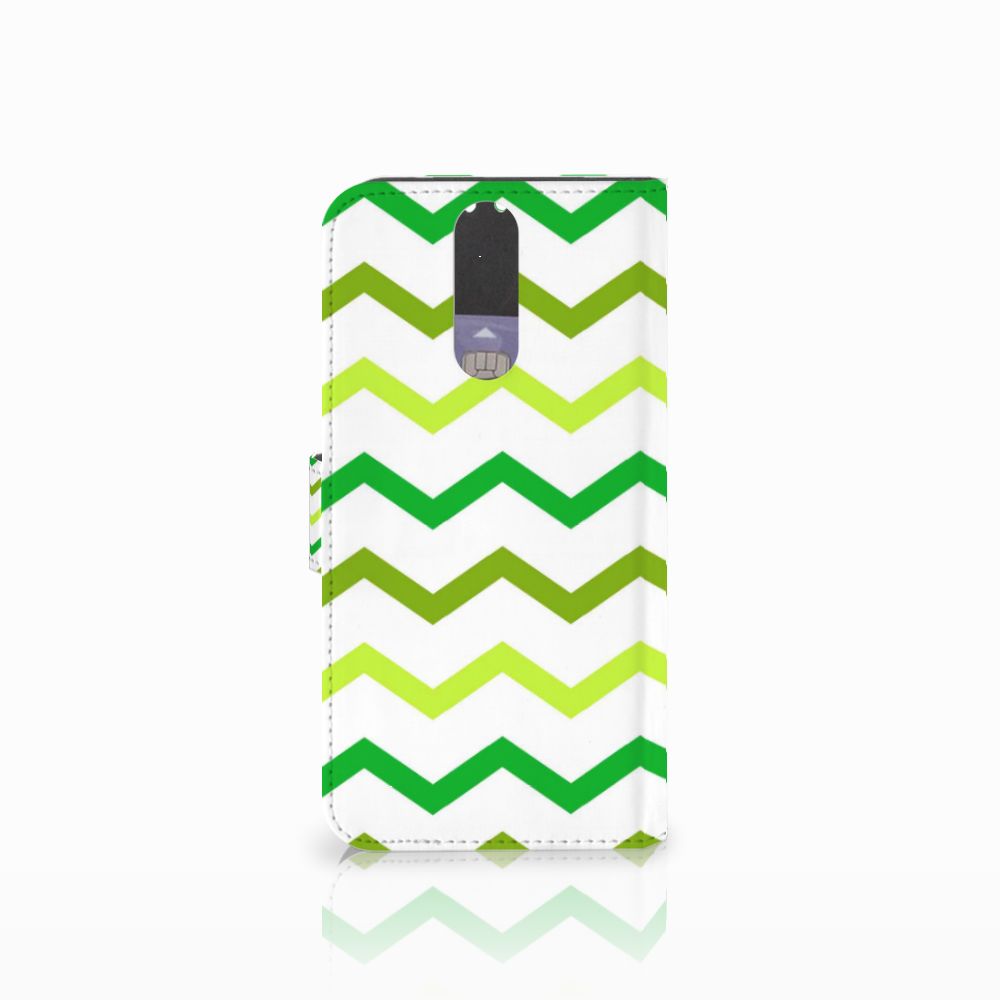 Huawei Mate 10 Lite Telefoon Hoesje Zigzag Groen