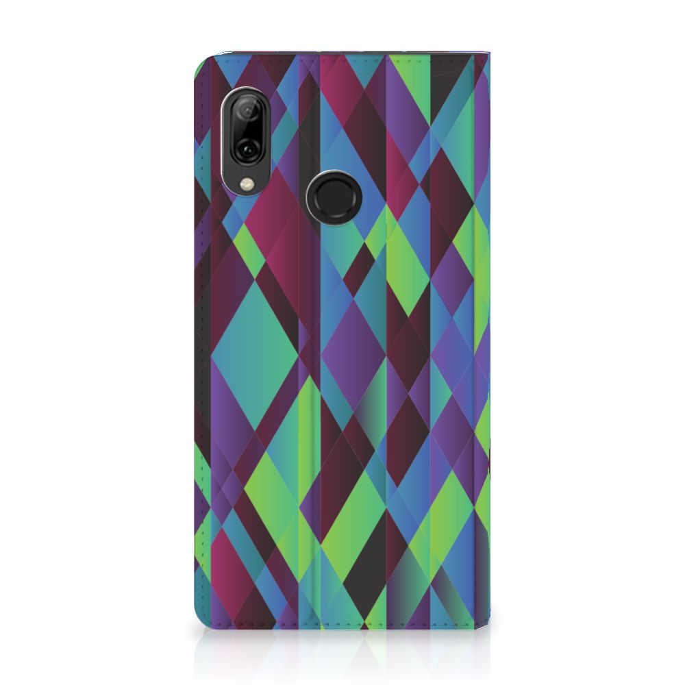 Huawei P Smart (2019) Stand Case Abstract Green Blue