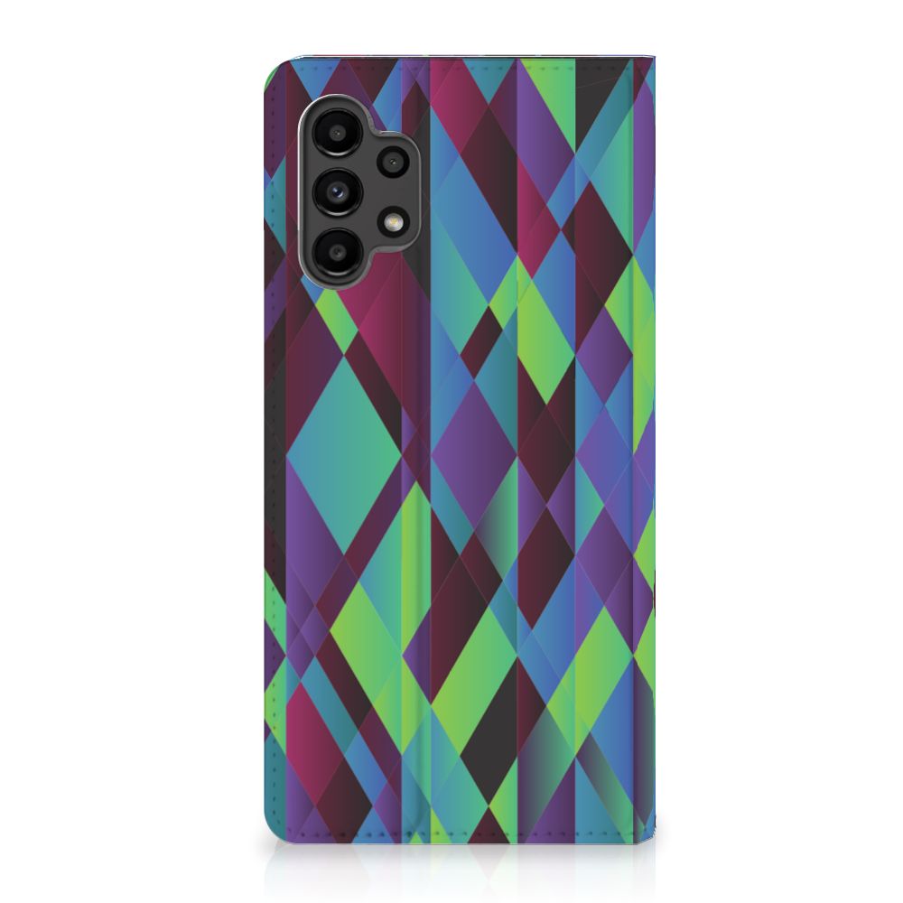 Samsung Galaxy A13 (4G) Stand Case Abstract Green Blue