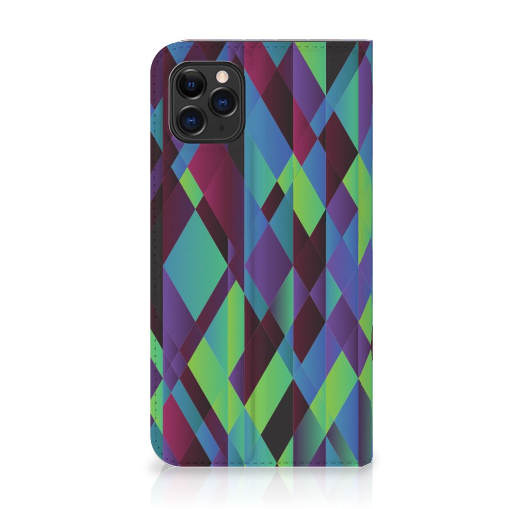 Apple iPhone 11 Pro Max Stand Case Abstract Green Blue