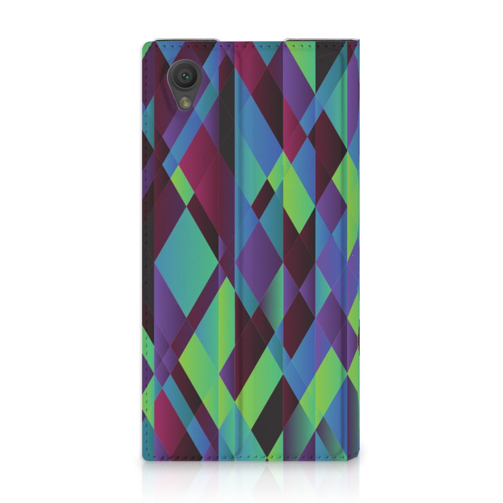 Sony Xperia L1 Stand Case Abstract Green Blue