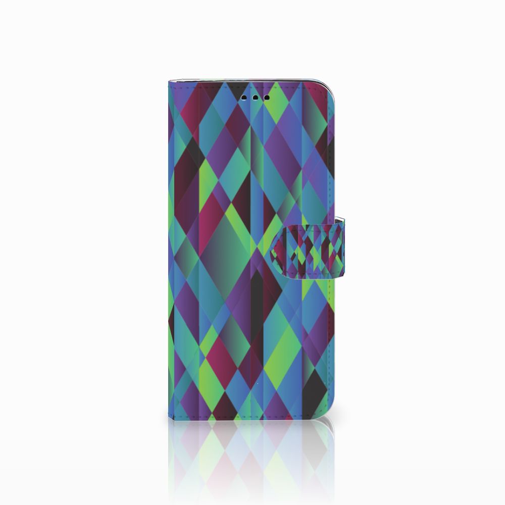 Samsung Galaxy S9 Plus Book Case Abstract Green Blue