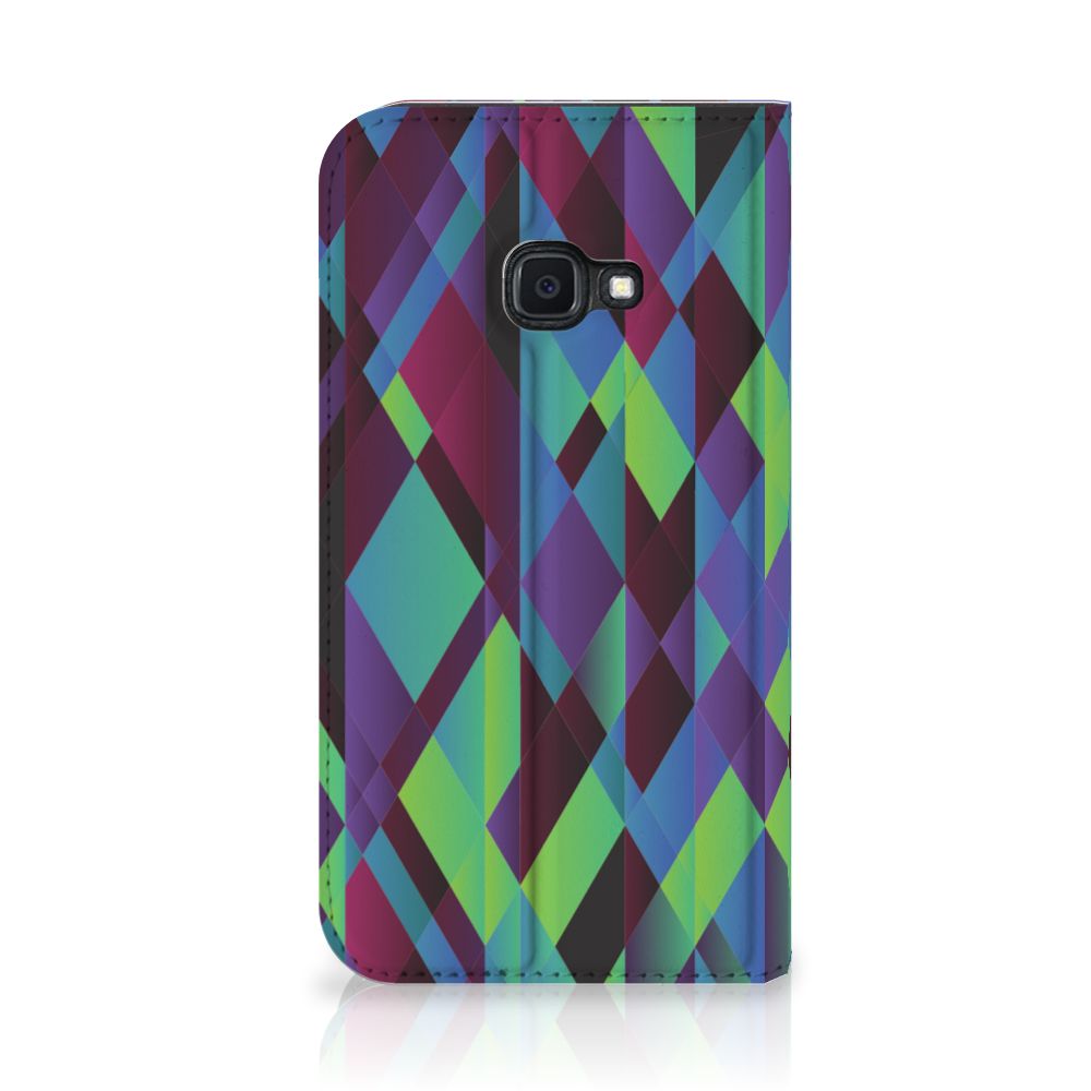 Samsung Galaxy Xcover 4s Stand Case Abstract Green Blue