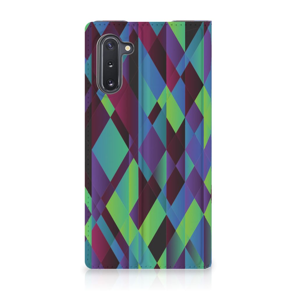 Samsung Galaxy Note 10 Stand Case Abstract Green Blue