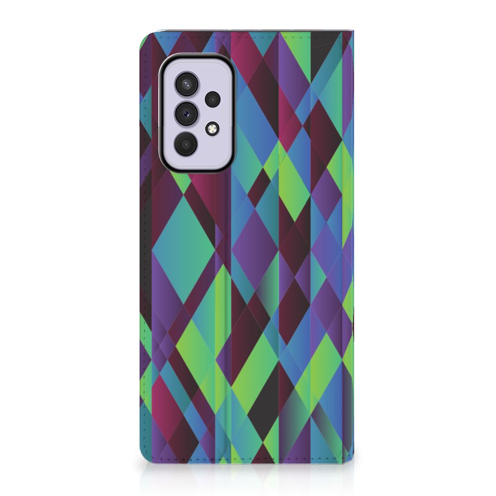 Samsung Galaxy A33 5G Stand Case Abstract Green Blue