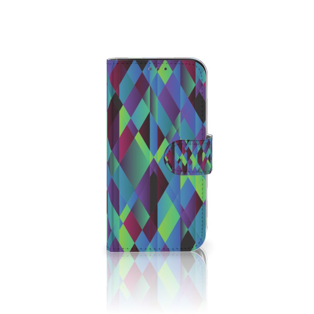 Apple iPhone 12 Mini Book Case Abstract Green Blue