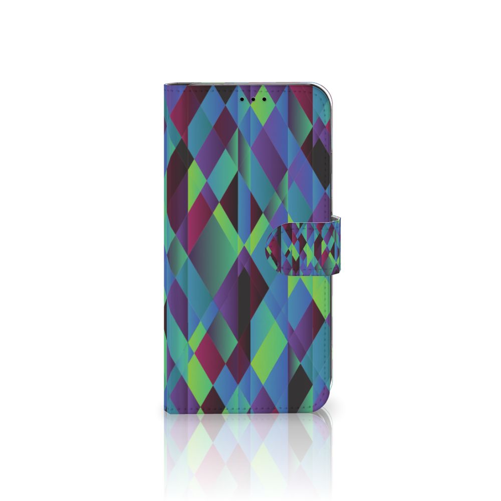 Apple iPhone Xs Max Book Case Abstract Green Blue