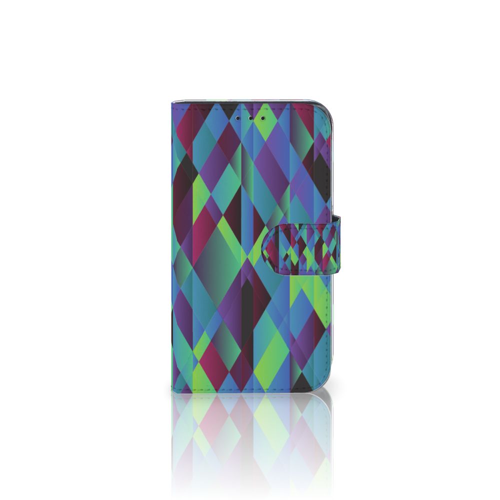 Samsung Galaxy Xcover 4 | Xcover 4s Book Case Abstract Green Blue