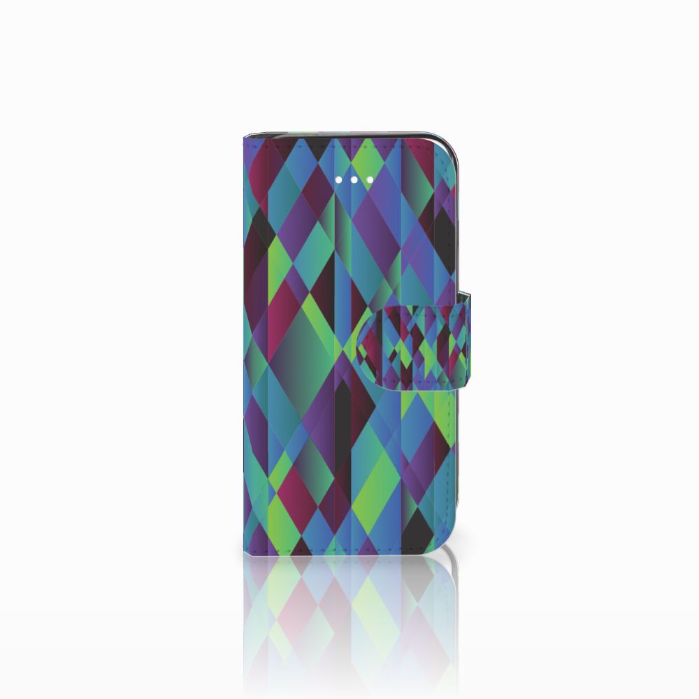 Apple iPhone 5 | 5s | SE Book Case Abstract Green Blue
