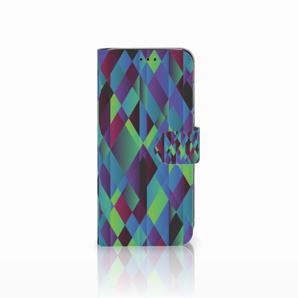 Huawei P20 Lite Book Case Abstract Green Blue